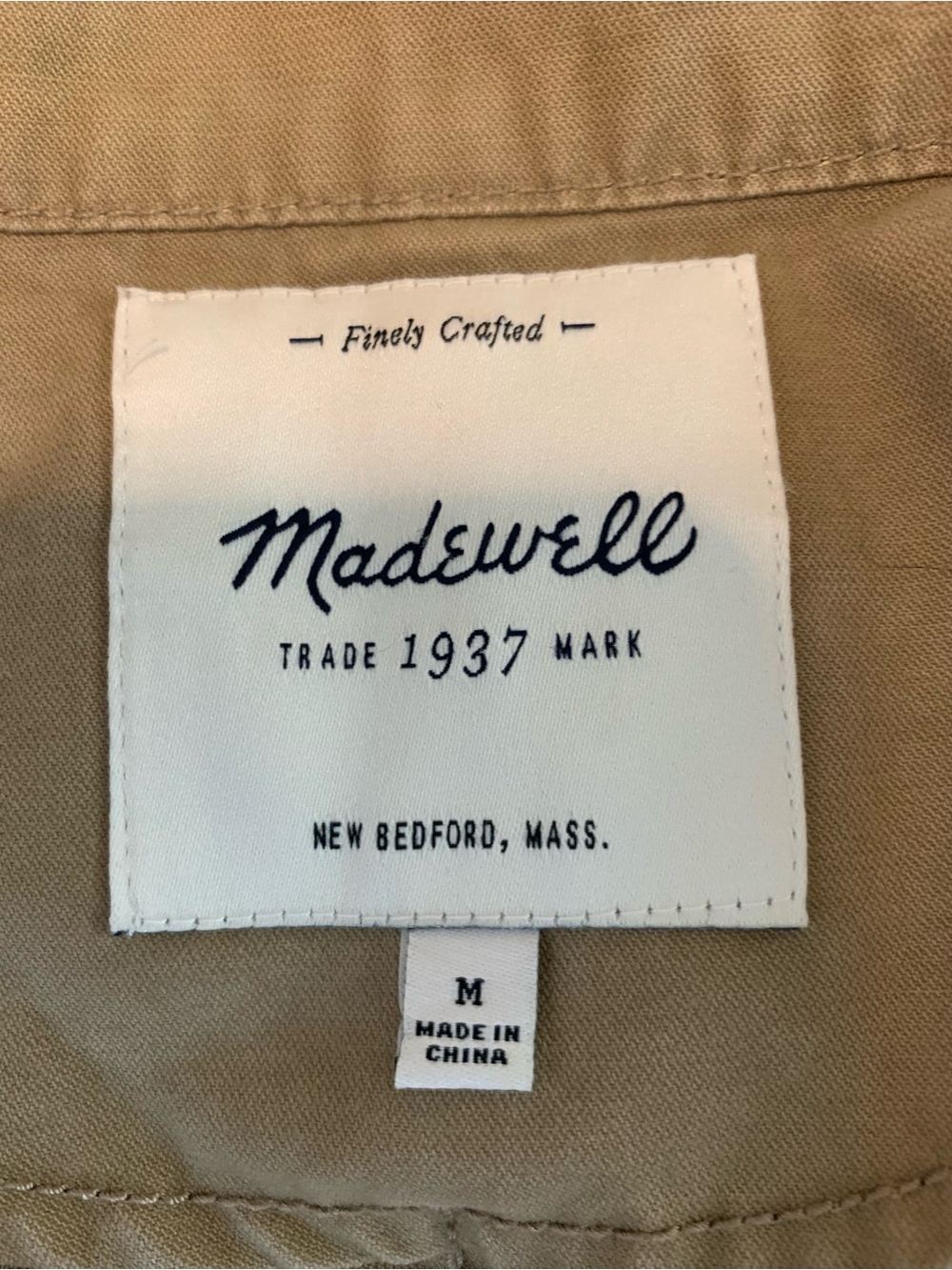 Madewell Lightweight Utility Jacket in Beige - Picture 3 of 5